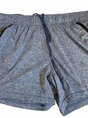 Women's Blue and Grey Shorts